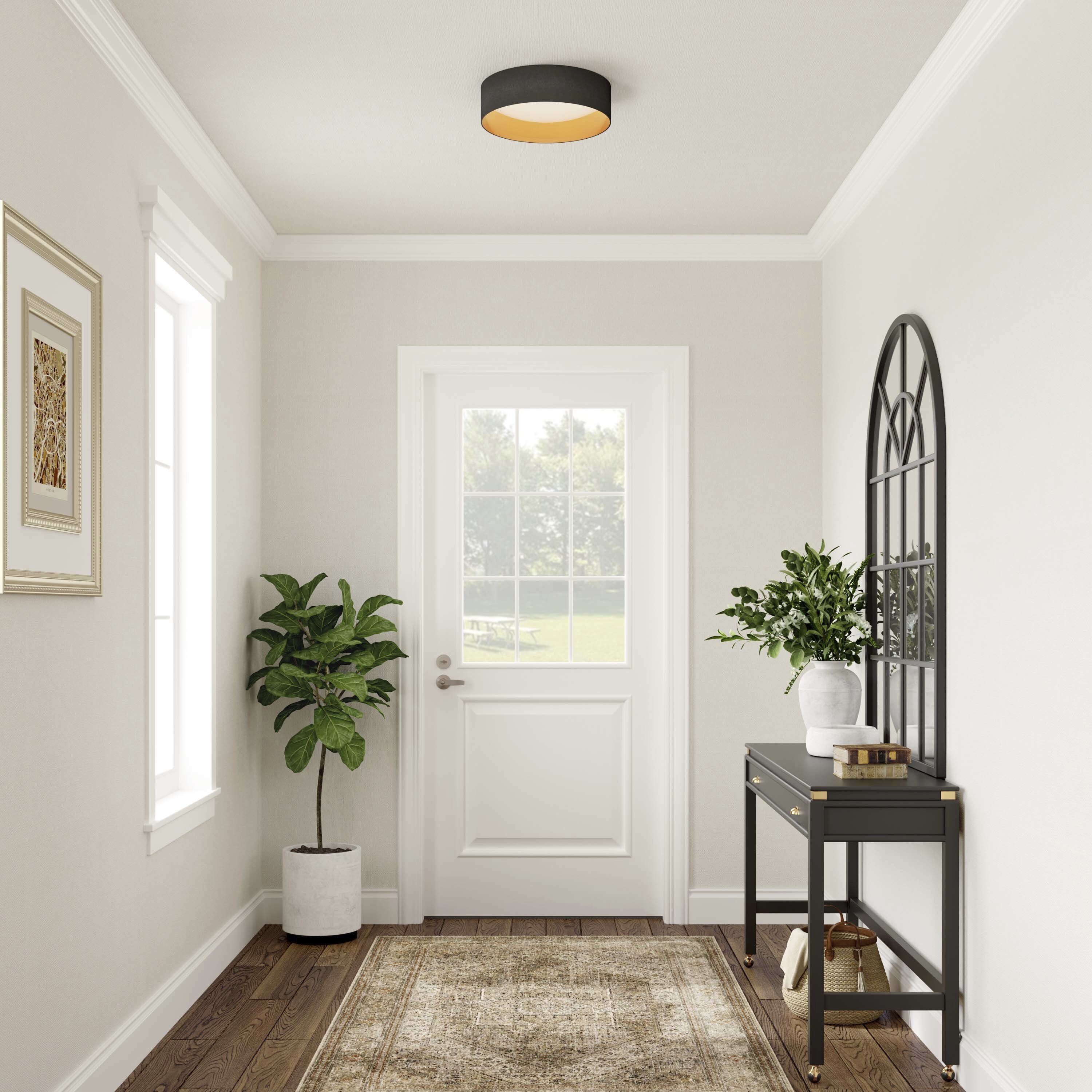 Rosata LED 16 inch Burnished Gold Flush Mount Ceiling Light